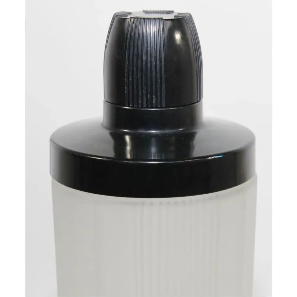 Vintage Art Deco Frosted Glass and Bakelite Empire Cocktail‎ Shaker